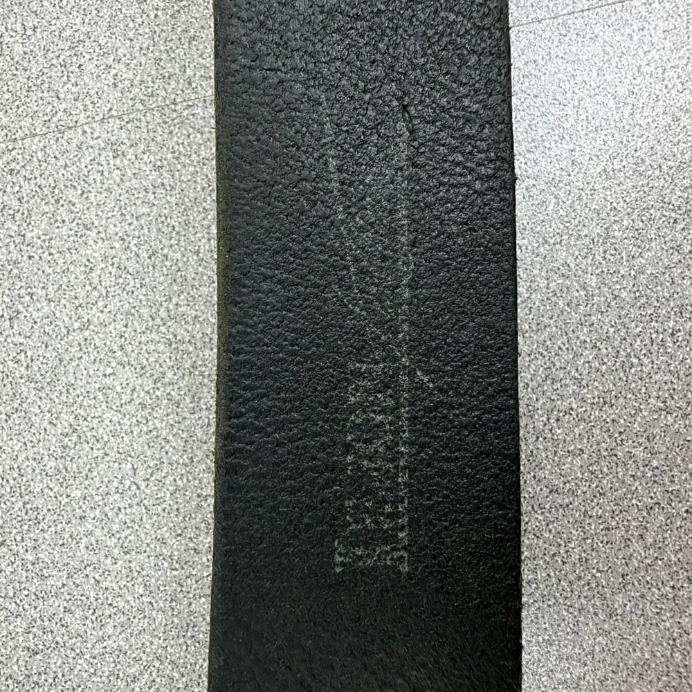 LeJon Tulliani Belt Mens 38 Black Leather Buckle Classic Everyday Casual USA